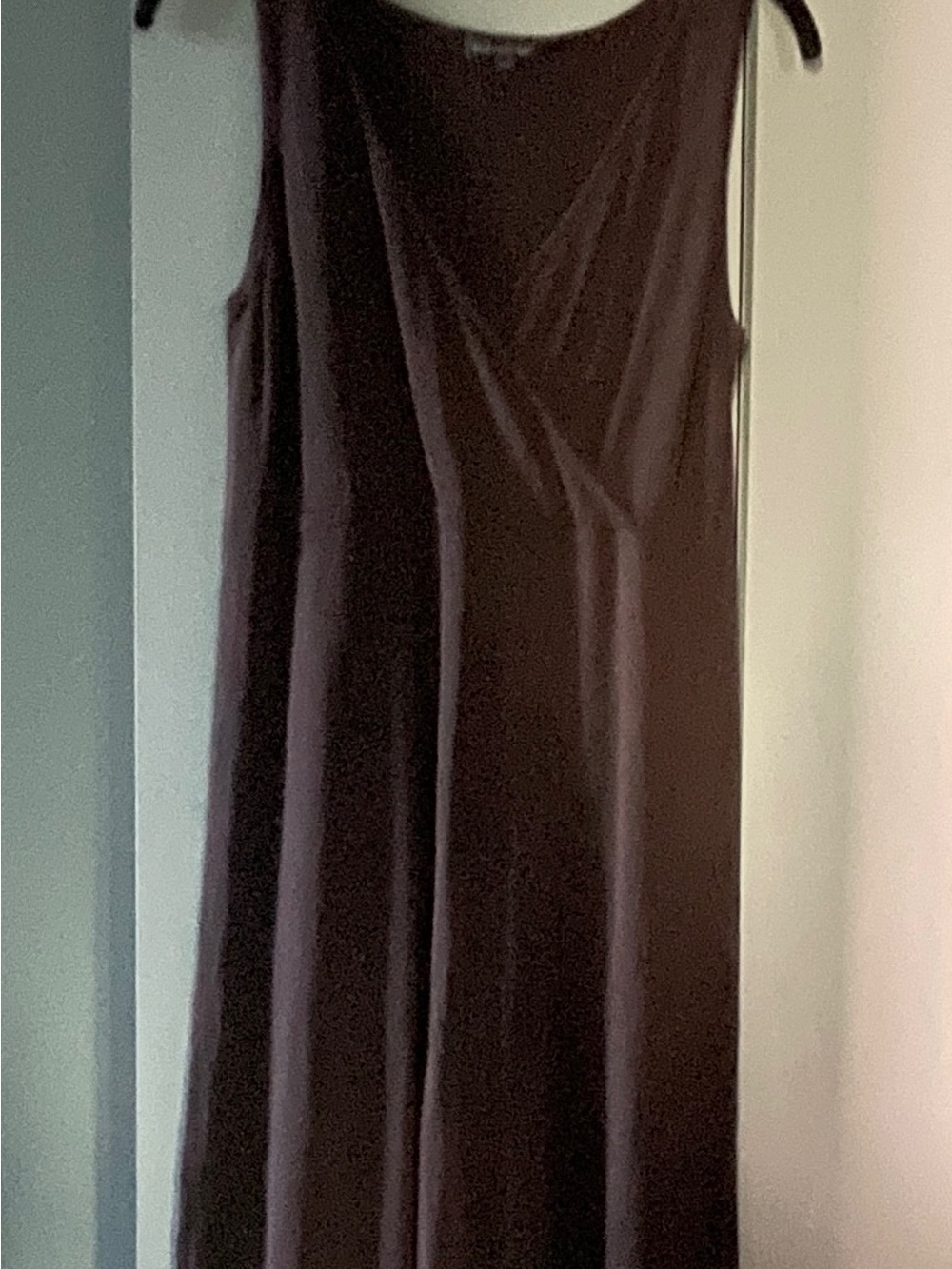 Eileen Fisher Sleeveless Midi Dress in Dark Brown